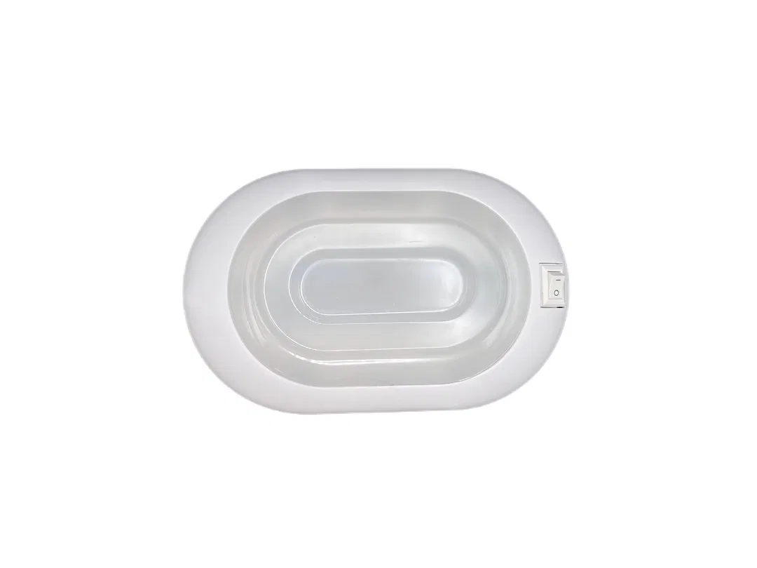 L820 – RV DESIGNER Dome Light, White Lens LED White Single Light 12 Volt 0.14 Amp White Housing Slim Line 5-7/8 Inch ...